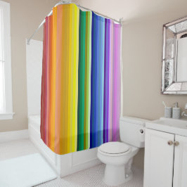 42 Strepen Rainbow Spectrum Douchegordijn