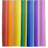 42 Strepen Rainbow Spectrum Douchegordijn (Voorkant)