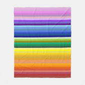 42 Strepen Rainbow Spectrum Fleece Deken (Voorkant)