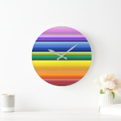 42 Strepen Rainbow Spectrum Grote Klok (Huis)