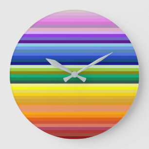 42 Strepen Rainbow Spectrum Grote Klok