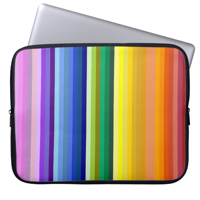 42 Strepen Rainbow Spectrum Laptop Sleeve (Voorkant)