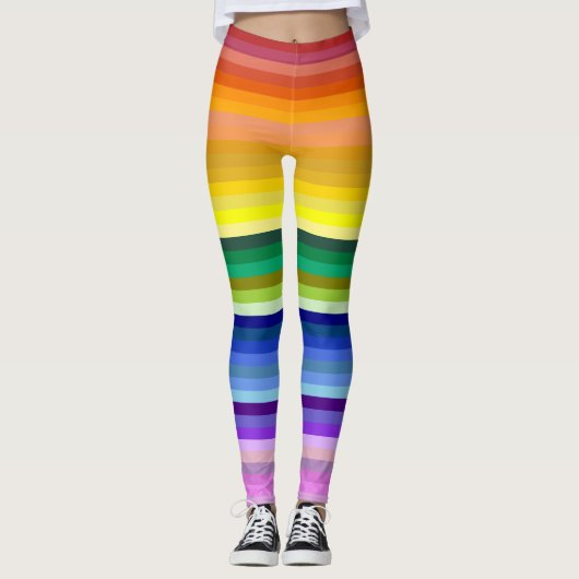 42 Strepen Rainbow Spectrum Leggings (Voorkant)