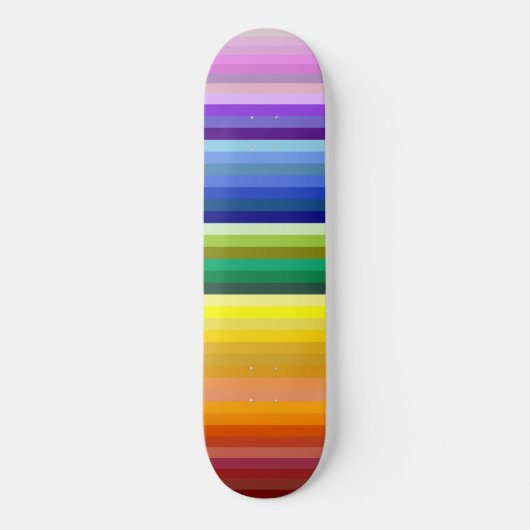 42 Strepen Rainbow Spectrum Persoonlijk Skateboard (Voorkant)