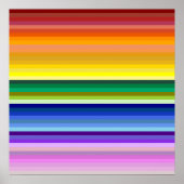 42 Strepen Rainbow Spectrum Poster (Voorkant)