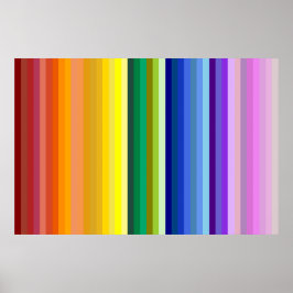42 Strepen Rainbow Spectrum Poster