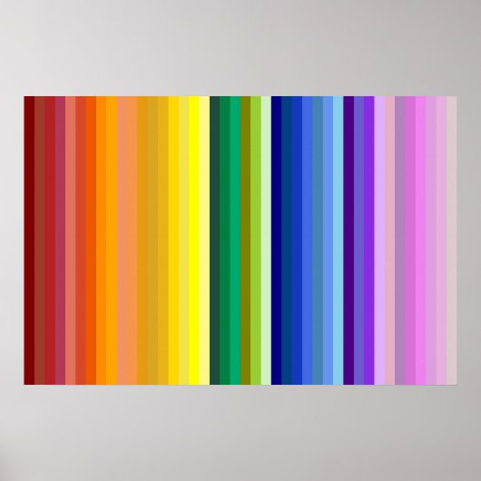 42 Strepen Rainbow Spectrum Poster (Voorkant)