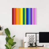 42 Strepen Rainbow Spectrum Poster (Thuiskantoor)