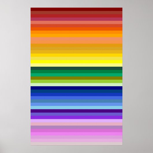 42 Strepen Rainbow Spectrum Poster (Voorkant)