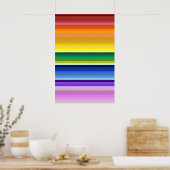 42 Strepen Rainbow Spectrum Poster (Keuken)