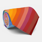42 Strepen Rainbow Spectrum Stropdas (Opgerold)