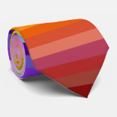 42 Strepen Rainbow Spectrum Stropdas (Opgerold)