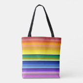 42 Strepen Rainbow Spectrum Tote Bag (Achterkant)