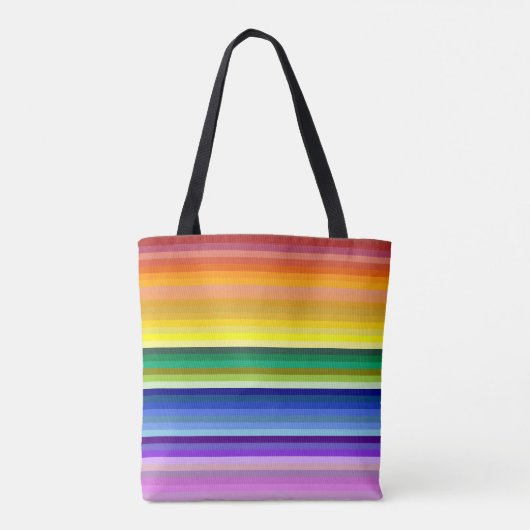 42 Strepen Rainbow Spectrum Tote Bag (Achterkant)