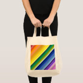 42 Strepen Rainbow Spectrum Tote Bag (Voorkant (product))