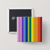 42 Strepen Rainbow Spectrum Vierkante Button 5,1 Cm (Voorkant /achterkant)