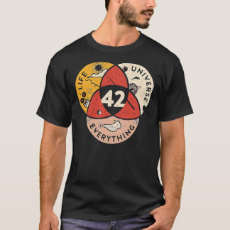 42 The Answer To Life The Universe And Everything T-shirt