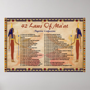 42 wetten van de maat - Poster inzake negatieve co