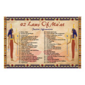 42 Wetten van het Poster van positieve effecten op (Voorkant)