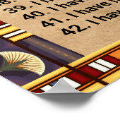 42 wetten van Ma ' at - Poster inzake negatieve co (Hoek)