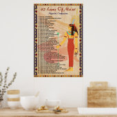 42 wetten van Ma ' at - Poster inzake negatieve co (Keuken)