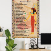 42 Wetten Van Ma'at - Negatieve Belijdenis Poster (Thuiskantoor)