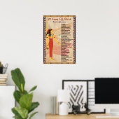 42 Wetten Van Ma'at - Positieve Affirmaties Poster (Thuiskantoor)