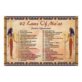 42 Wetten Van Maat - Positieve Affirmaties Poster