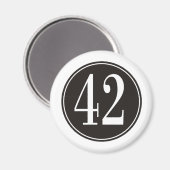 #42 Zwarte cirkel Magneet (Voorkant / Achterkant)