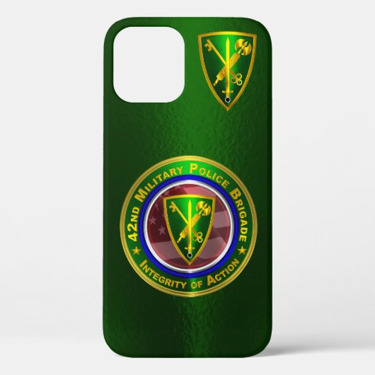 42e brigade van de militaire politie Gepersonalise Case-Mate iPhone Case (Achterkant)