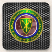 42e brigade van de militaire politie "Integriteit  Bier Onderzetter (Voorkant)