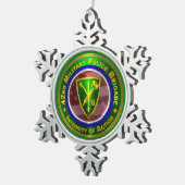 42e brigade van de militaire politie tin sneeuwvlok ornament (Rechts)