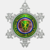 42e brigade van de militaire politie tin sneeuwvlok ornament (Voorkant)