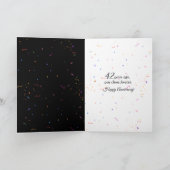 42e bruiloft Jubileum Champagne Toast Kaart (Binnen)