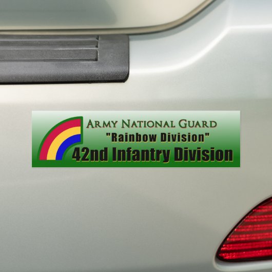 42e infanteriedivisie bumpersticker (Op auto)