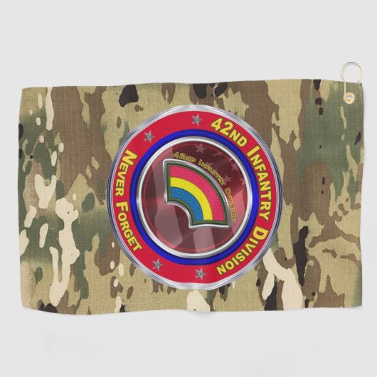 42e infanteriedivisie golfhanddoek (Horizontaal)