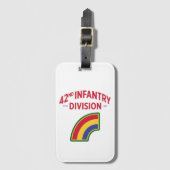 42e infanteriedivisie Militaire Verenigde Staten Bagagelabel (Voorkant (verticaal))