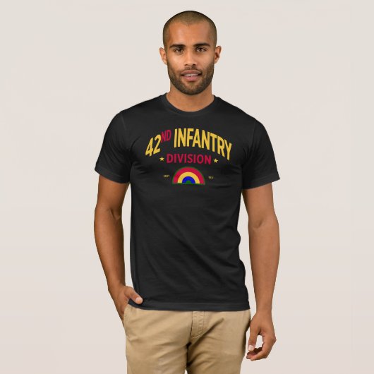 42e Infanteriedivisie "Rainbow" T-shirt (Voorkant volledig)