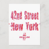 42e straat. briefkaart (Voorkant)