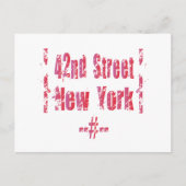 42e straat. briefkaart (Voorkant)