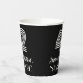 42e verjaardag — Art Deco Geïnspireerde look "42"  Papieren Bekers (Links)