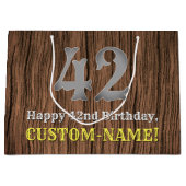 42e verjaardag: Country Western geïnspireerd uiter Groot Cadeauzakje (Voorkant)