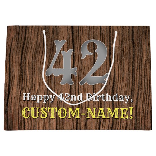 42e verjaardag: Country Western geïnspireerd uiter Groot Cadeauzakje (Voorkant)