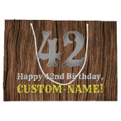 42e verjaardag: Country Western geïnspireerd uiter Groot Cadeauzakje (Achterkant)