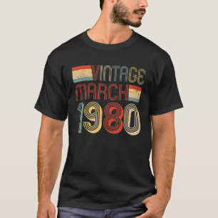 42e verjaardag Decoratie 42 jaar oude Vintage van T-shirt