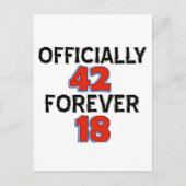 42e verjaardag design briefkaart (Voorkant)