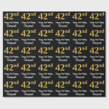 42e verjaardag: Elegante luxe Faux Gold look #