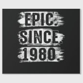 42e verjaardag epic sinds 1980 42 jaar cadeaupapier (Vlak)