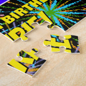 42e verjaardag: Fun, kleurrijk gevuurwerk Legpuzzel (Zijkant)