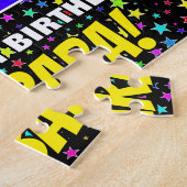 42e verjaardag — Fun, kleurrijk Star Field Pattern Legpuzzel (Zijkant)